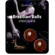 SECRETPLAY BRAZILIAN BALLS  CHOCOLATE SET 2 BOLAS