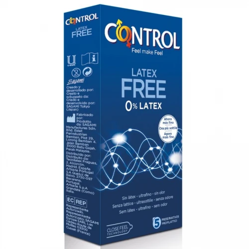 CONTROL FREE SIN LATEX  5 UNID